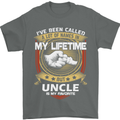Uncle Is My Favourite Funny Fathers Day Mens T-Shirt Cotton Gildan Charcoal