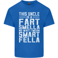 Uncle Is a Fart Smella Funny Fathers Day Mens Cotton T-Shirt Tee Top Royal Blue