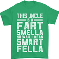 Uncle Is a Fart Smella Funny Fathers Day Mens T-Shirt Cotton Gildan Irish Green
