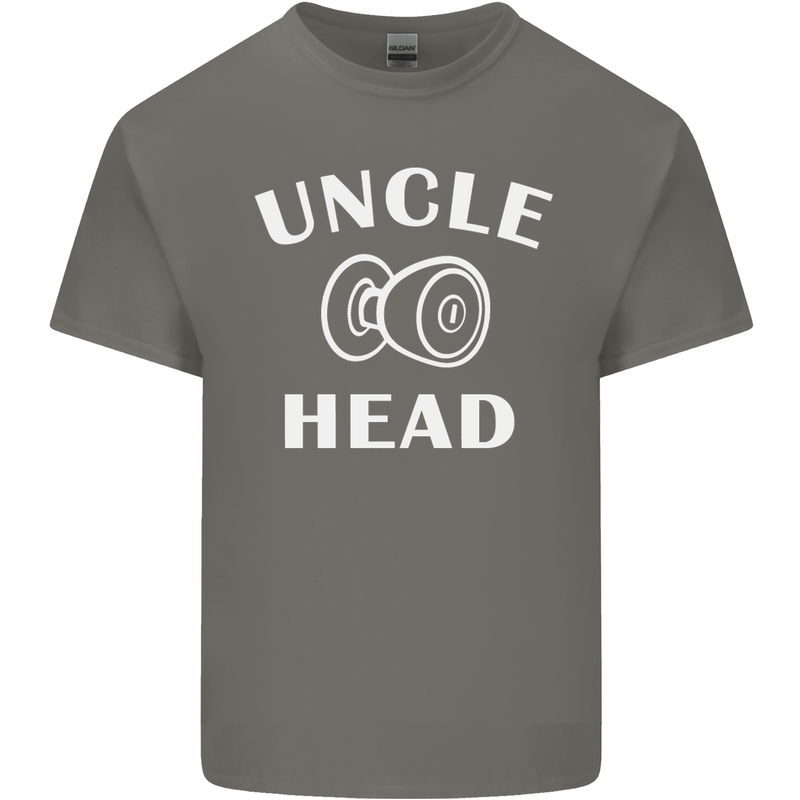Uncle Knobhead Funny Uncle's Day Nephew Mens Cotton T-Shirt Tee Top Charcoal