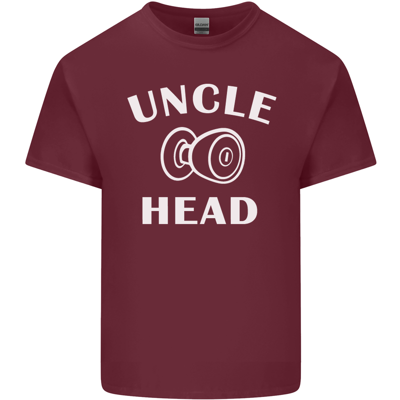 Uncle Knobhead Funny Uncle's Day Nephew Mens Cotton T-Shirt Tee Top Maroon