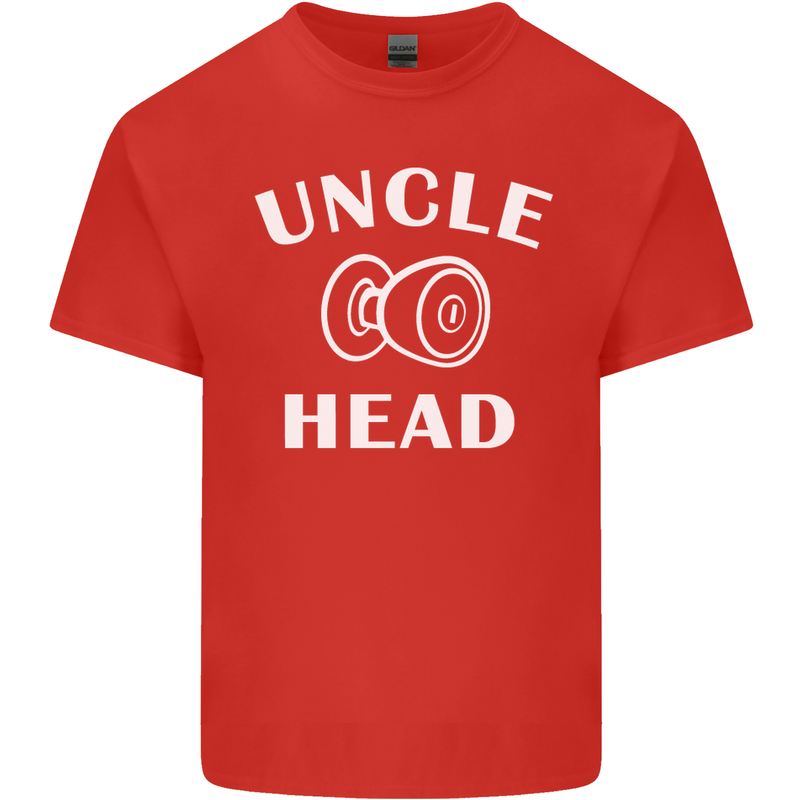 Uncle Knobhead Funny Uncle's Day Nephew Mens Cotton T-Shirt Tee Top Red