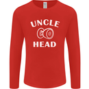 Uncle Knobhead Funny Uncle's Day Nephew Mens Long Sleeve T-Shirt Red