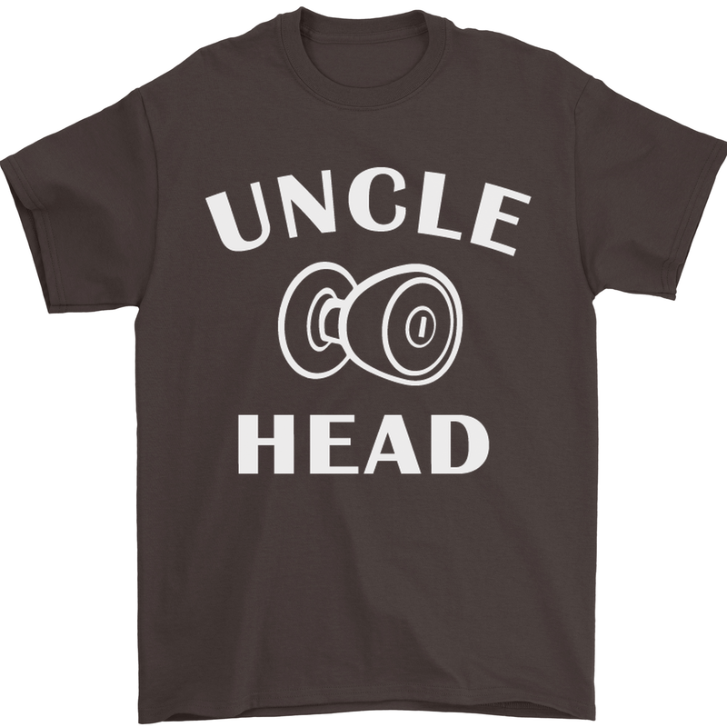 Uncle Knobhead Funny Uncle's Day Nephew Mens T-Shirt Cotton Gildan Dark Chocolate