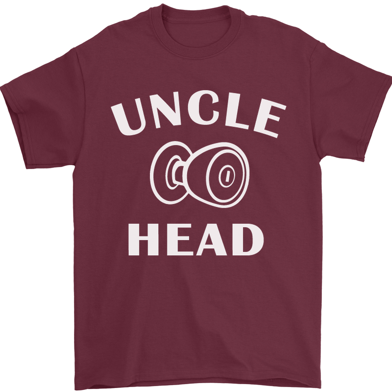 Uncle Knobhead Funny Uncle's Day Nephew Mens T-Shirt Cotton Gildan Maroon