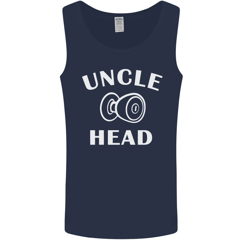 Uncle Knobhead Funny Uncle's Day Nephew Mens Vest Tank Top Navy Blue