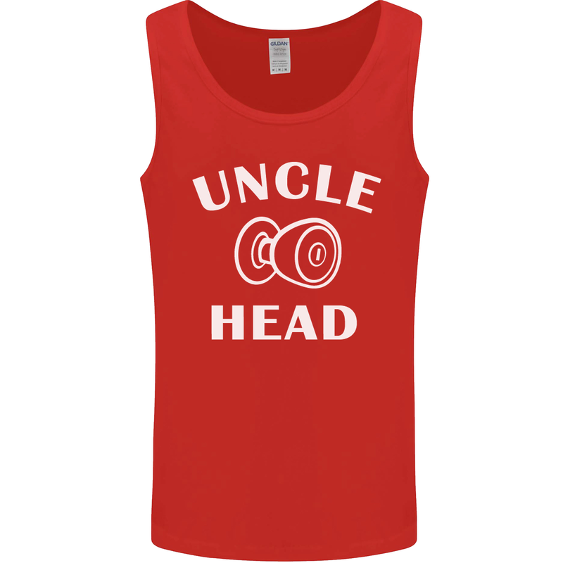 Uncle Knobhead Funny Uncle's Day Nephew Mens Vest Tank Top Red