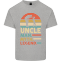 Uncle Man Myth Legend Funny Fathers Day Mens Cotton T-Shirt Tee Top Sports Grey