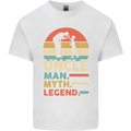 Uncle Man Myth Legend Funny Fathers Day Mens Cotton T-Shirt Tee Top White