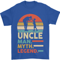 Uncle Man Myth Legend Funny Fathers Day Mens T-Shirt Cotton Gildan Royal Blue