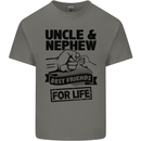 Uncle & Nephew Best Friends Uncle's Day Kids T-Shirt Childrens Charcoal