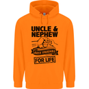 Uncle & Nephew Best Friends Uncle's Day Mens 80% Cotton Hoodie Orange