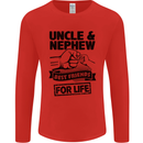 Uncle & Nephew Best Friends Uncle's Day Mens Long Sleeve T-Shirt Red