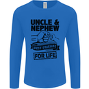 Uncle & Nephew Best Friends Uncle's Day Mens Long Sleeve T-Shirt Royal Blue