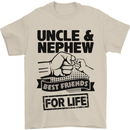 Uncle & Nephew Best Friends Uncle's Day Mens T-Shirt Cotton Gildan Sand