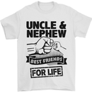 Uncle & Nephew Best Friends Uncle's Day Mens T-Shirt Cotton Gildan White