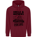 Uncle & Nephews Best Friends Day Funny Mens 80% Cotton Hoodie Maroon
