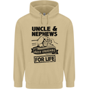 Uncle & Nephews Best Friends Day Funny Mens 80% Cotton Hoodie Sand