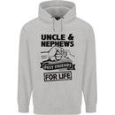 Uncle & Nephews Best Friends Day Funny Mens 80% Cotton Hoodie Sports Grey