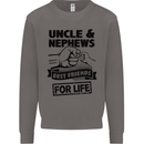 Uncle & Nephews Best Friends Day Funny Mens Sweatshirt Jumper Charcoal
