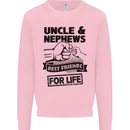 Uncle & Nephews Best Friends Day Funny Mens Sweatshirt Jumper Light Pink