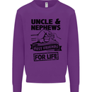 Uncle & Nephews Best Friends Day Funny Mens Sweatshirt Jumper Purple