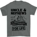 Uncle & Nephews Best Friends Day Funny Mens T-Shirt Cotton Gildan Charcoal