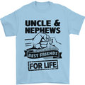 Uncle & Nephews Best Friends Day Funny Mens T-Shirt Cotton Gildan Light Blue