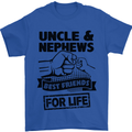 Uncle & Nephews Best Friends Day Funny Mens T-Shirt Cotton Gildan Royal Blue