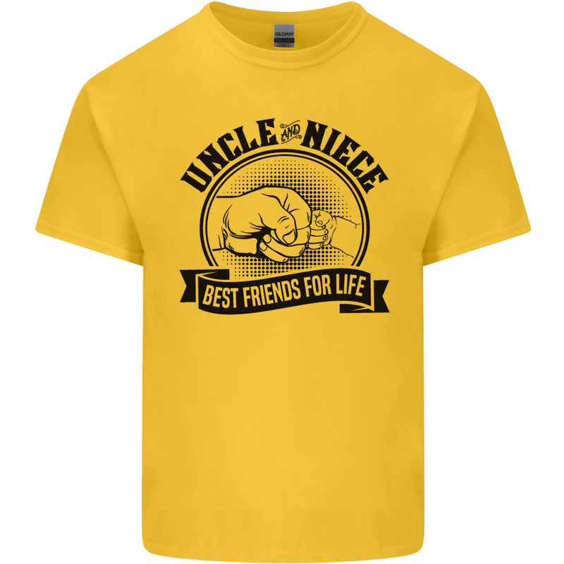 Uncle & Niece Best Friends Uncle's Day Kids T-Shirt Childrens Yellow