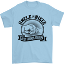 Uncle & Niece Best Friends Uncle's Day Mens T-Shirt Cotton Gildan Light Blue