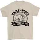 Uncle & Niece Best Friends Uncle's Day Mens T-Shirt Cotton Gildan Sand
