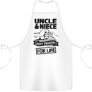Uncle & Niece Friends for Life Funny Day Cotton Apron 100% Organic White