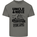Uncle & Niece Friends for Life Funny Day Kids T-Shirt Childrens Charcoal