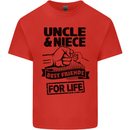 Uncle & Niece Friends for Life Funny Day Kids T-Shirt Childrens Red