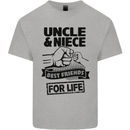 Uncle & Niece Friends for Life Funny Day Kids T-Shirt Childrens Sports Grey