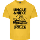 Uncle & Niece Friends for Life Funny Day Kids T-Shirt Childrens Yellow