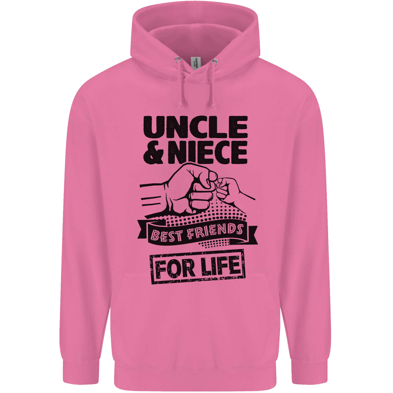 Uncle & Niece Friends for Life Funny Day Mens 80% Cotton Hoodie Azelea