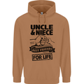 Uncle & Niece Friends for Life Funny Day Mens 80% Cotton Hoodie Caramel Latte
