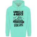 Uncle & Niece Friends for Life Funny Day Mens 80% Cotton Hoodie Peppermint