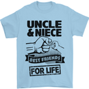 Uncle & Niece Friends for Life Funny Day Mens T-Shirt Cotton Gildan Light Blue