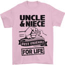 Uncle & Niece Friends for Life Funny Day Mens T-Shirt Cotton Gildan Light Pink