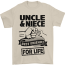 Uncle & Niece Friends for Life Funny Day Mens T-Shirt Cotton Gildan Sand