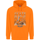 Underground Skate Ride Skateboard Childrens Kids Hoodie Orange