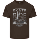 Underground Skate Ride Skateboard Mens Cotton T-Shirt Tee Top Dark Chocolate