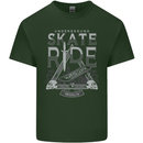Underground Skate Ride Skateboard Mens Cotton T-Shirt Tee Top Forest Green