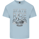 Underground Skate Ride Skateboard Mens Cotton T-Shirt Tee Top Light Blue