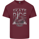 Underground Skate Ride Skateboard Mens Cotton T-Shirt Tee Top Maroon