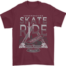 Underground Skate Ride Skateboard Mens T-Shirt Cotton Gildan Maroon