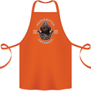 Underwater Aquanaut Scuba Diving Diver Cotton Apron 100% Organic Orange